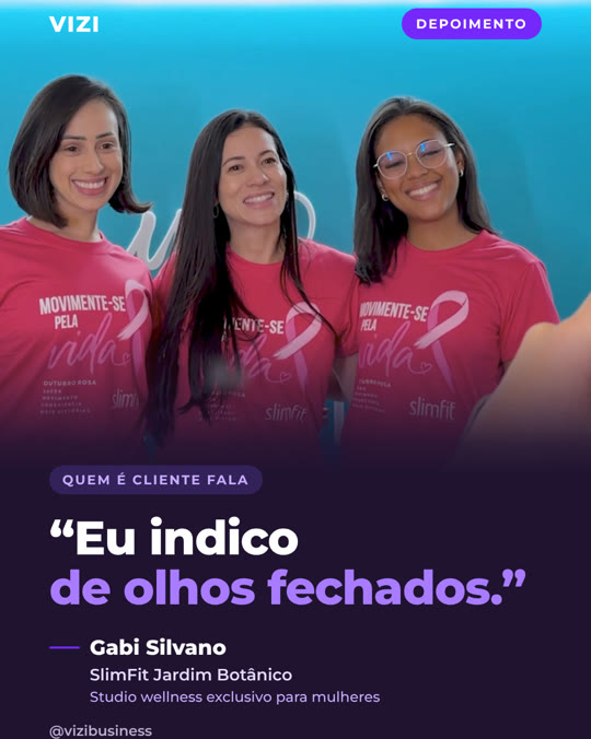 Capa de Reels: depoimento da Gabi Silvano, SlimFit