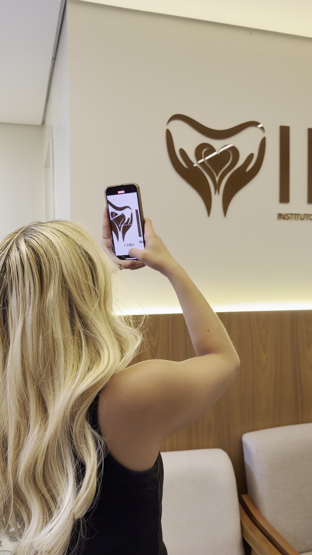 Captação de imagens da marca da clínica